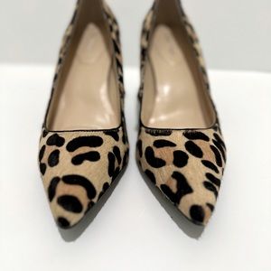 Size 9 1/2 Calvin Klein leopard heels. Perfect condition.